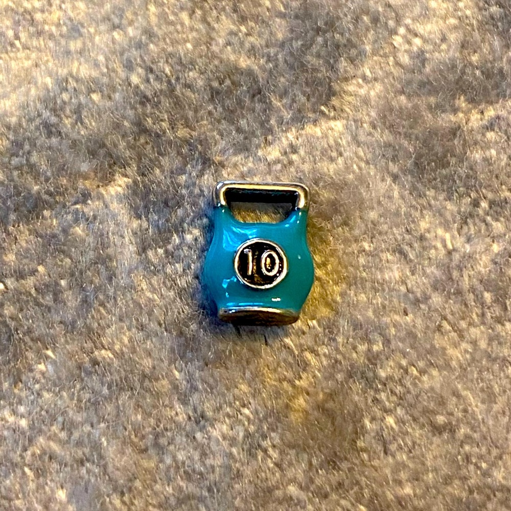 Authentic New Origami Owl 10lb kettlebell Charm